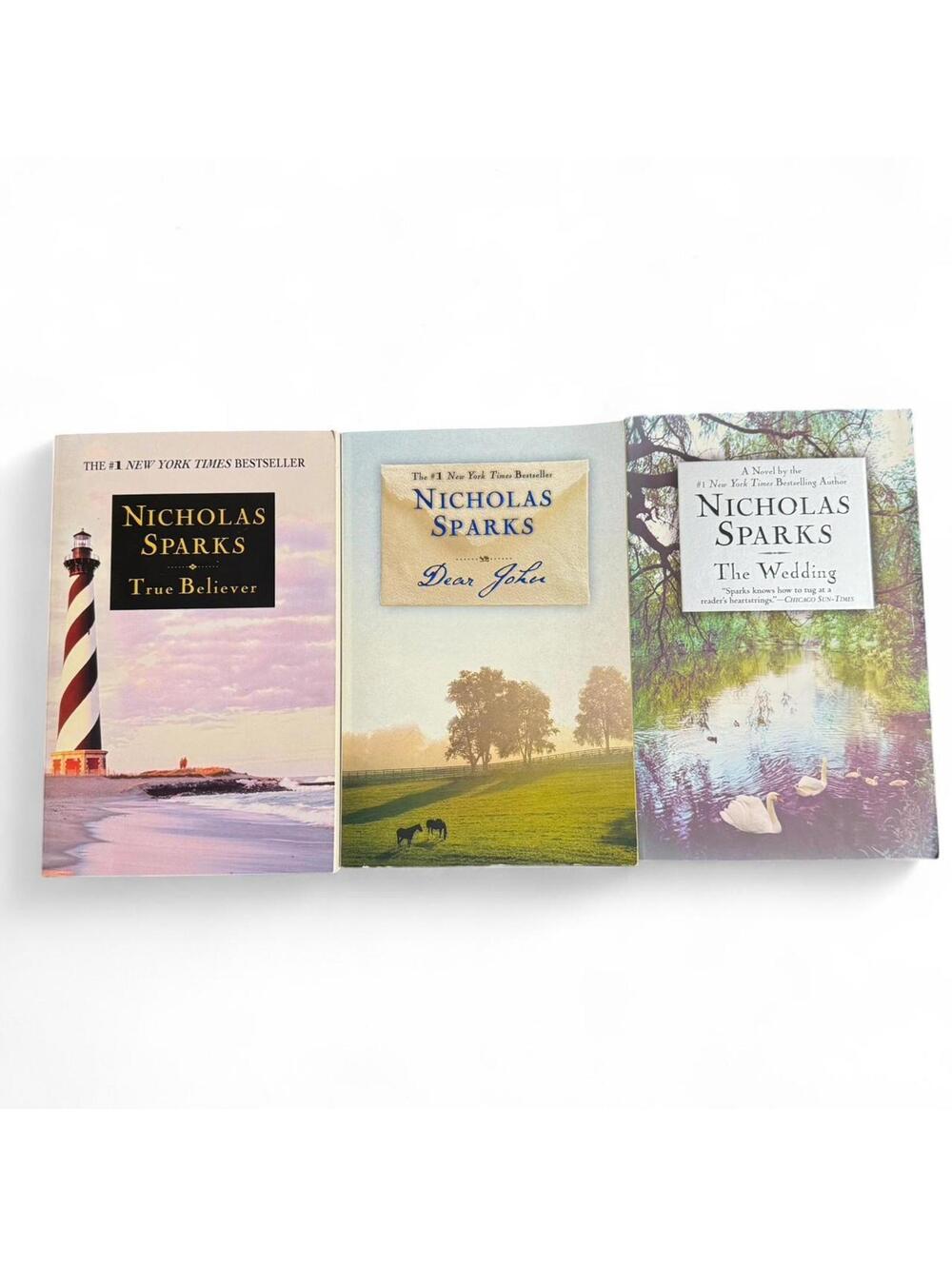 Nicholas Sparks book bundle Large Print Paperback Book Novels